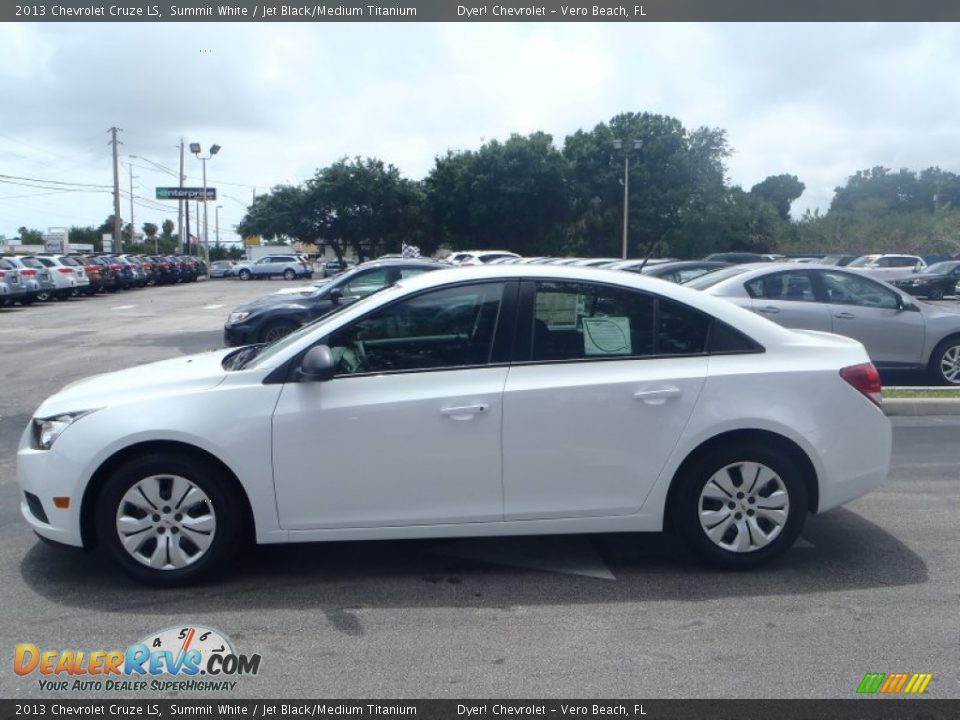 2013 Chevrolet Cruze LS Summit White / Jet Black/Medium Titanium Photo #3