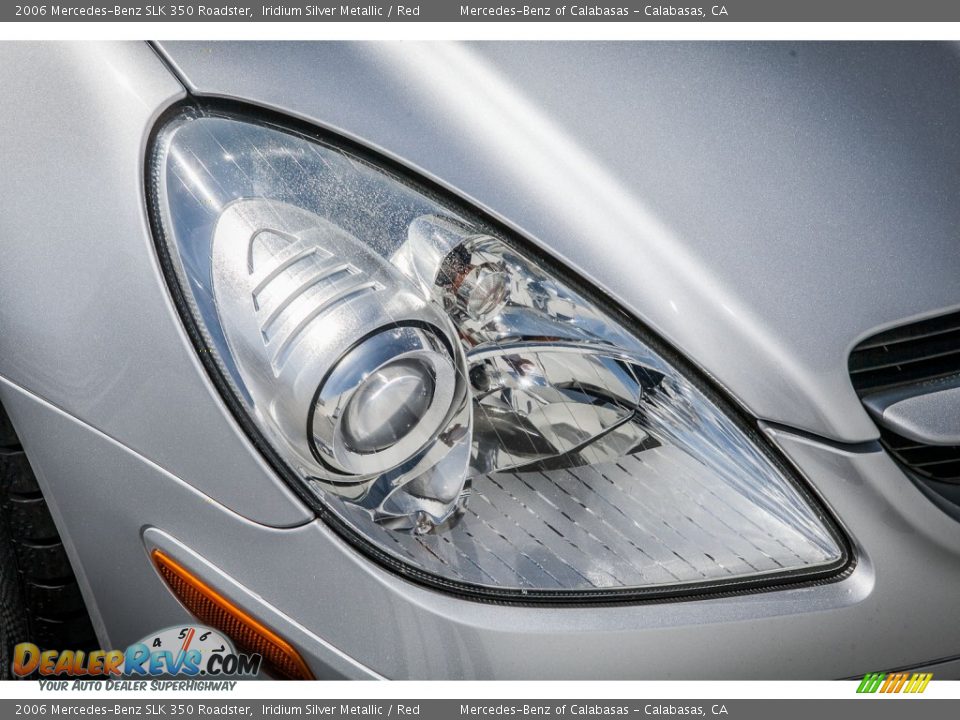 2006 Mercedes-Benz SLK 350 Roadster Iridium Silver Metallic / Red Photo #26