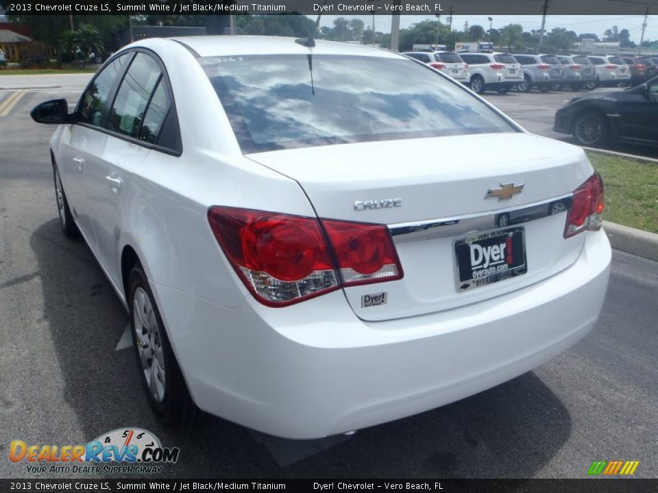 2013 Chevrolet Cruze LS Summit White / Jet Black/Medium Titanium Photo #4