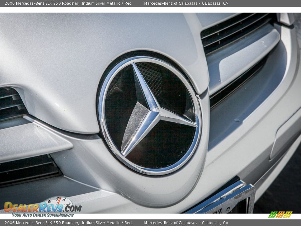 2006 Mercedes-Benz SLK 350 Roadster Iridium Silver Metallic / Red Photo #27