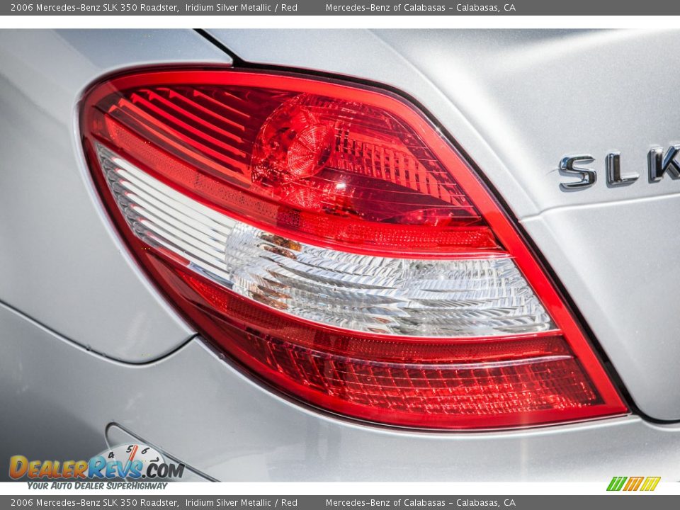 2006 Mercedes-Benz SLK 350 Roadster Iridium Silver Metallic / Red Photo #28