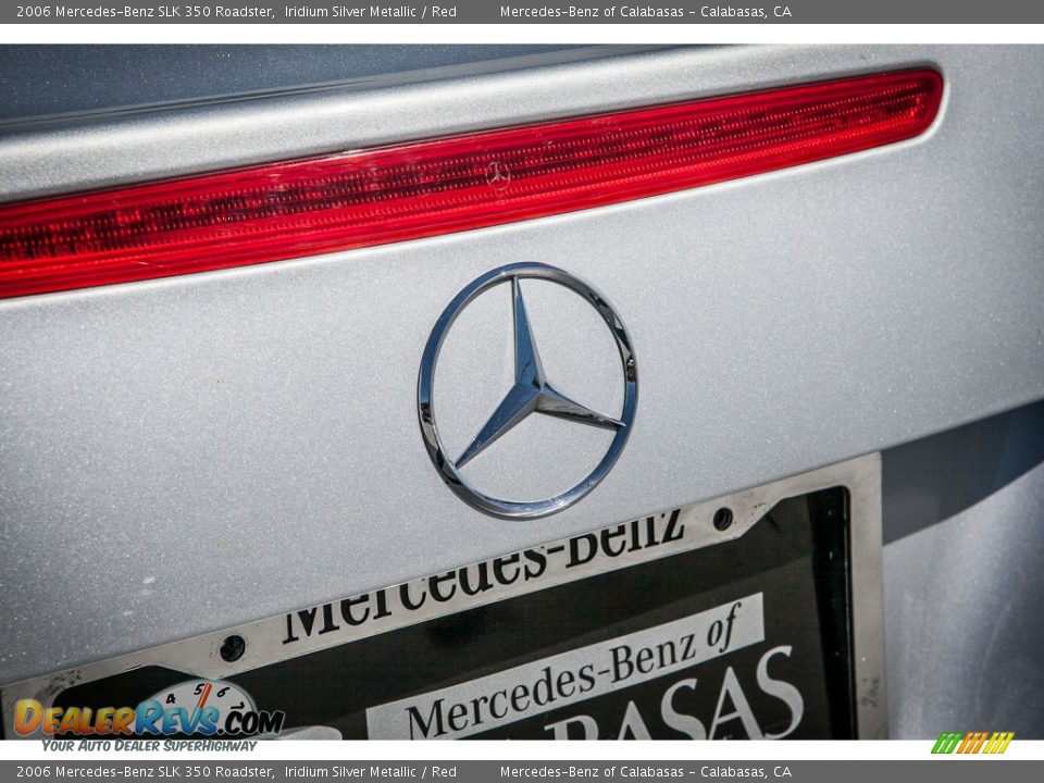 2006 Mercedes-Benz SLK 350 Roadster Iridium Silver Metallic / Red Photo #29