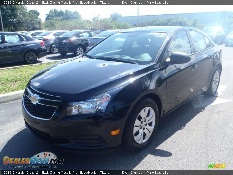 2013 Chevrolet Cruze LS Black Granite Metallic / Jet Black/Medium Titanium Photo #1