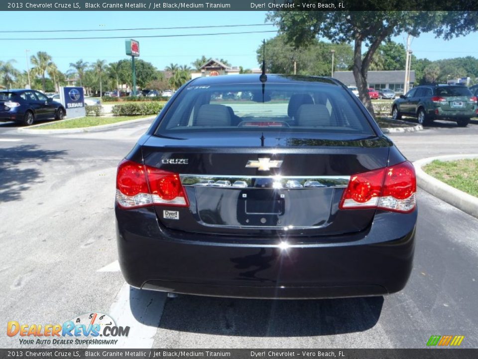 2013 Chevrolet Cruze LS Black Granite Metallic / Jet Black/Medium Titanium Photo #5