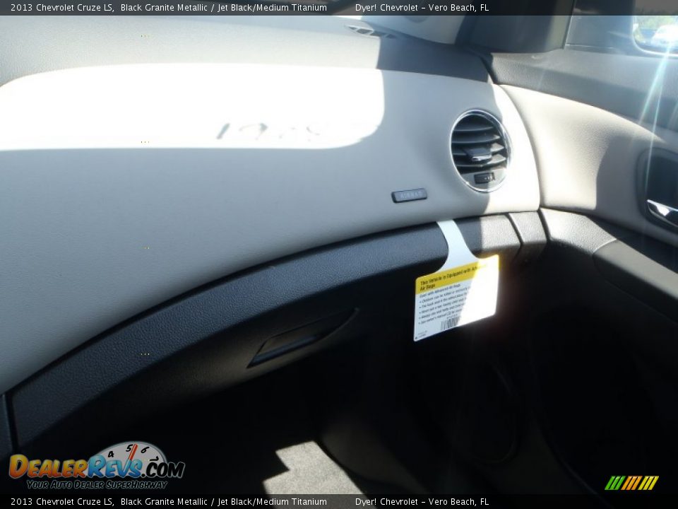 2013 Chevrolet Cruze LS Black Granite Metallic / Jet Black/Medium Titanium Photo #13