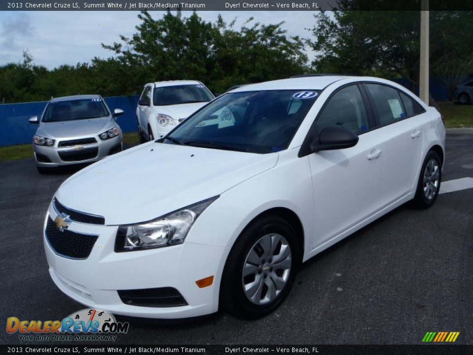2013 Chevrolet Cruze LS Summit White / Jet Black/Medium Titanium Photo #1