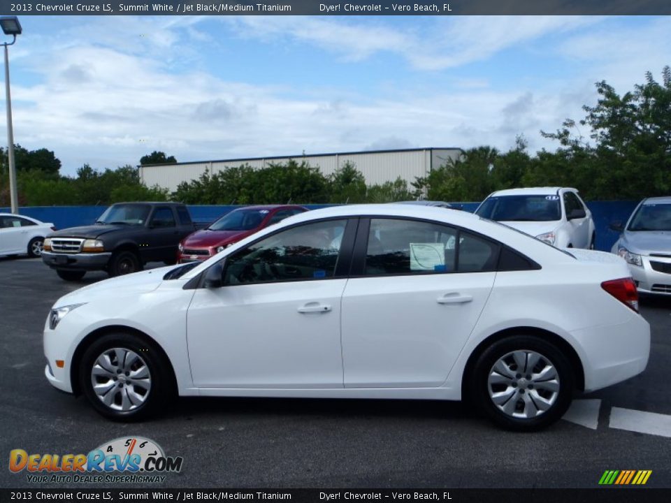 2013 Chevrolet Cruze LS Summit White / Jet Black/Medium Titanium Photo #3