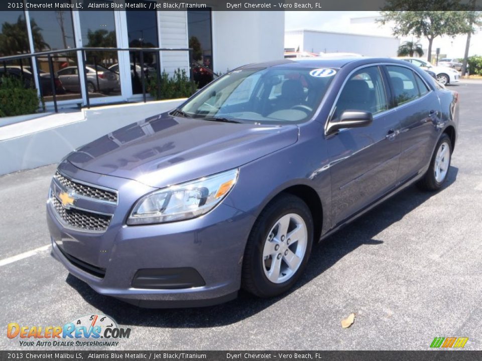 2013 Chevrolet Malibu LS Atlantis Blue Metallic / Jet Black/Titanium Photo #1