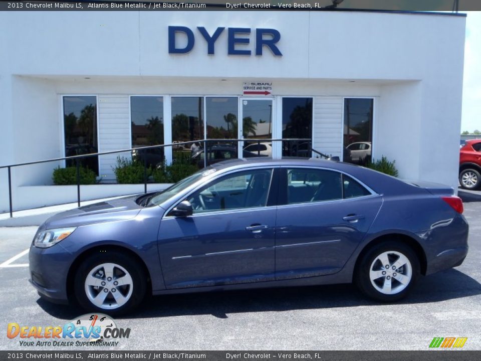 2013 Chevrolet Malibu LS Atlantis Blue Metallic / Jet Black/Titanium Photo #3