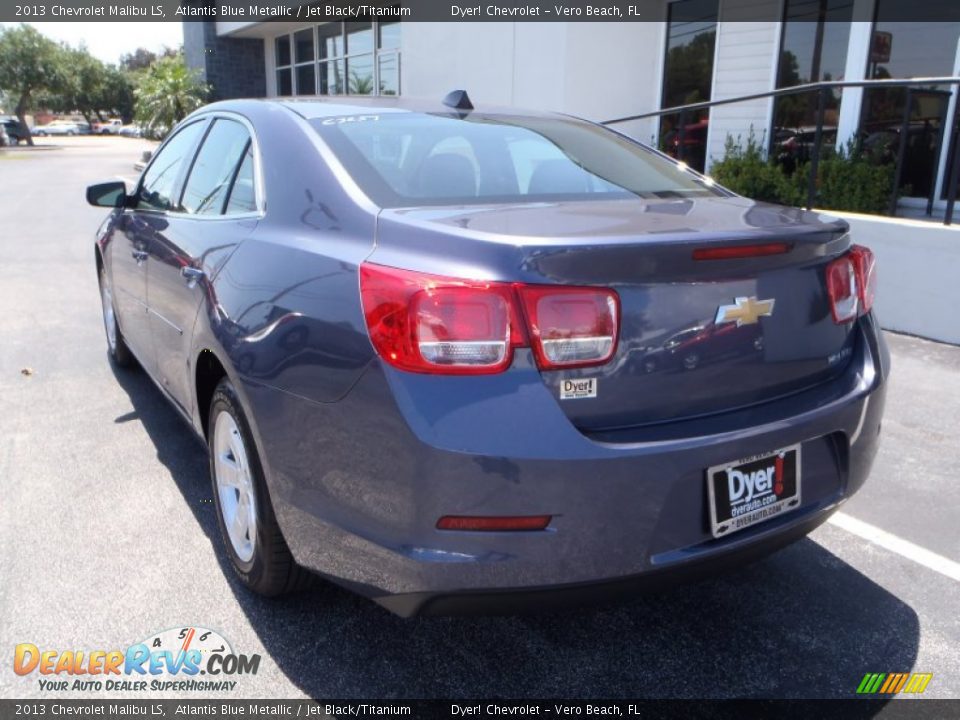 2013 Chevrolet Malibu LS Atlantis Blue Metallic / Jet Black/Titanium Photo #4
