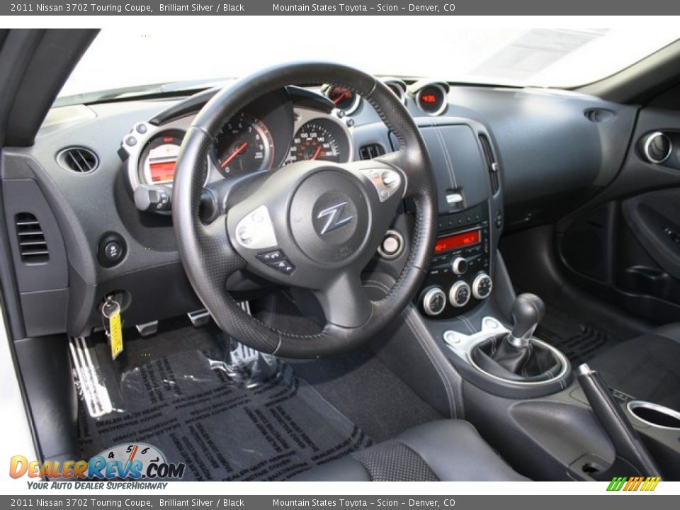 Black Interior - 2011 Nissan 370Z Touring Coupe Photo #9