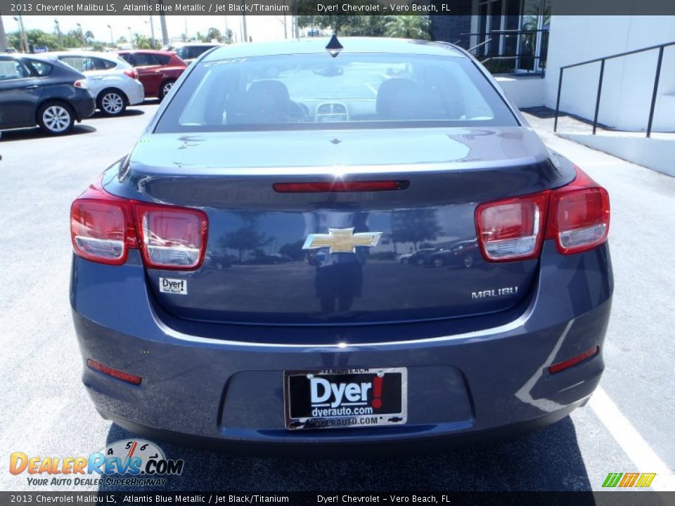 2013 Chevrolet Malibu LS Atlantis Blue Metallic / Jet Black/Titanium Photo #5
