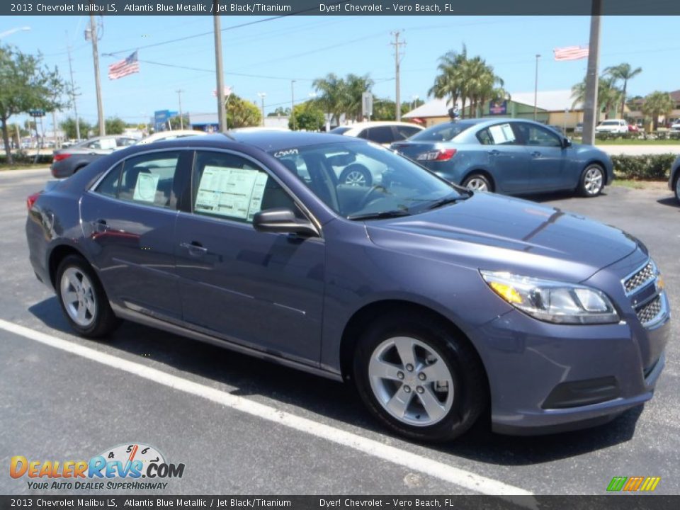2013 Chevrolet Malibu LS Atlantis Blue Metallic / Jet Black/Titanium Photo #6