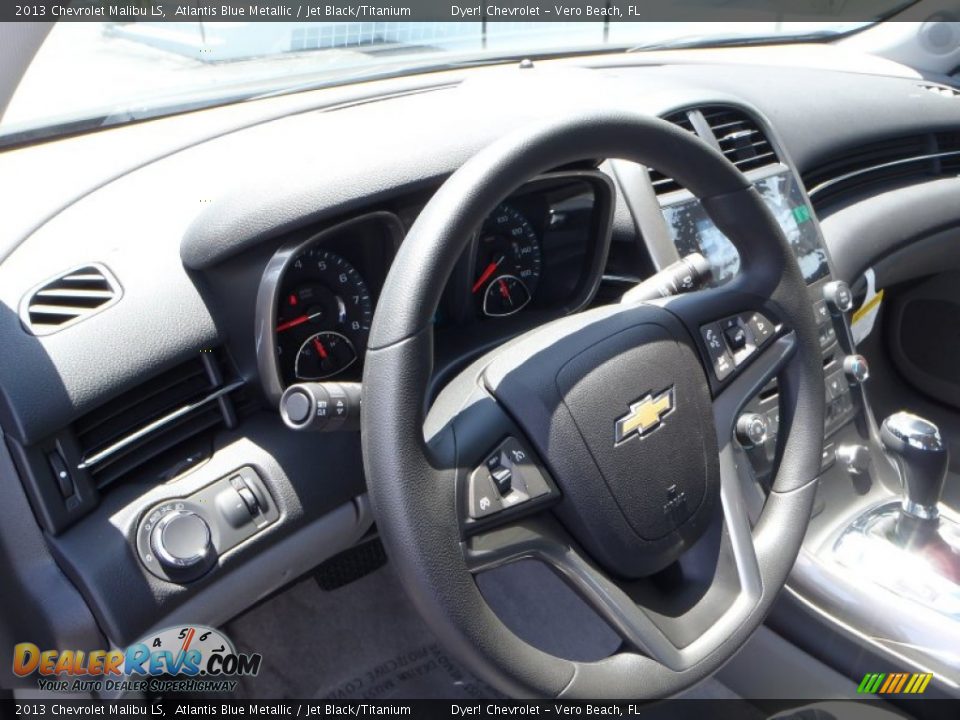 2013 Chevrolet Malibu LS Atlantis Blue Metallic / Jet Black/Titanium Photo #11