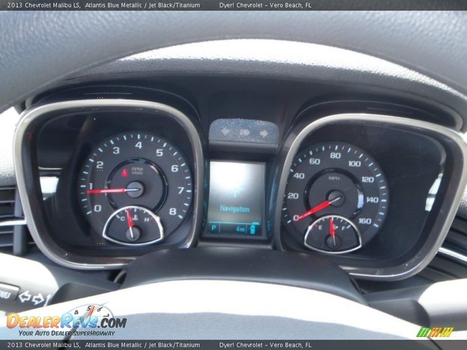 2013 Chevrolet Malibu LS Atlantis Blue Metallic / Jet Black/Titanium Photo #13