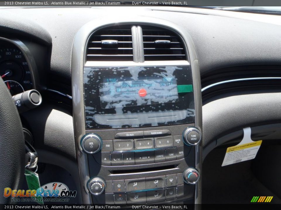 2013 Chevrolet Malibu LS Atlantis Blue Metallic / Jet Black/Titanium Photo #14