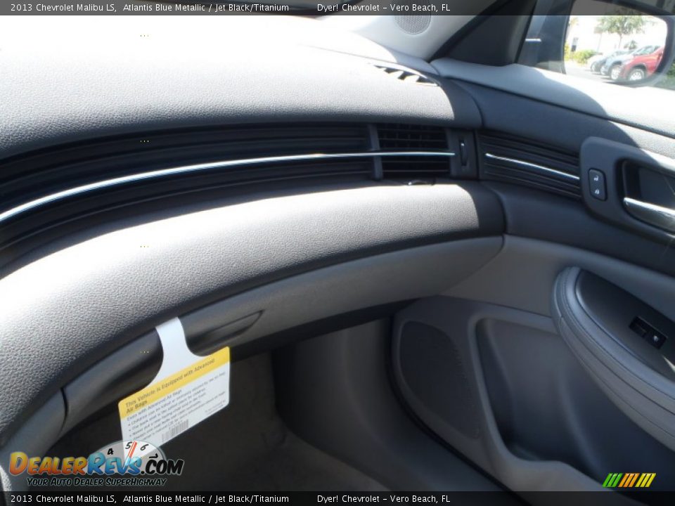2013 Chevrolet Malibu LS Atlantis Blue Metallic / Jet Black/Titanium Photo #15