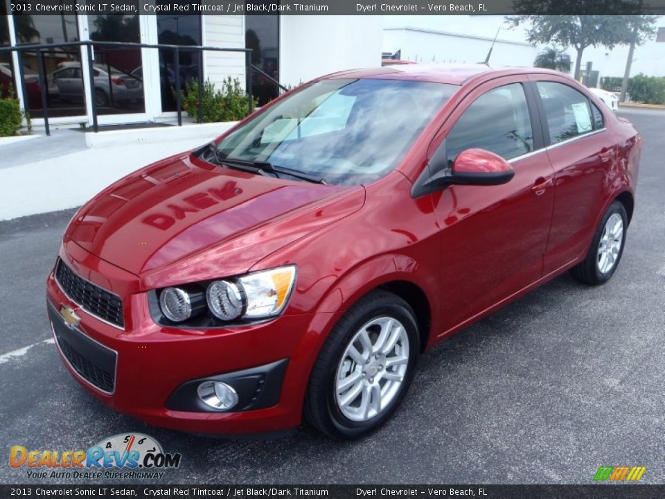 Front 3/4 View of 2013 Chevrolet Sonic LT Sedan Photo #1