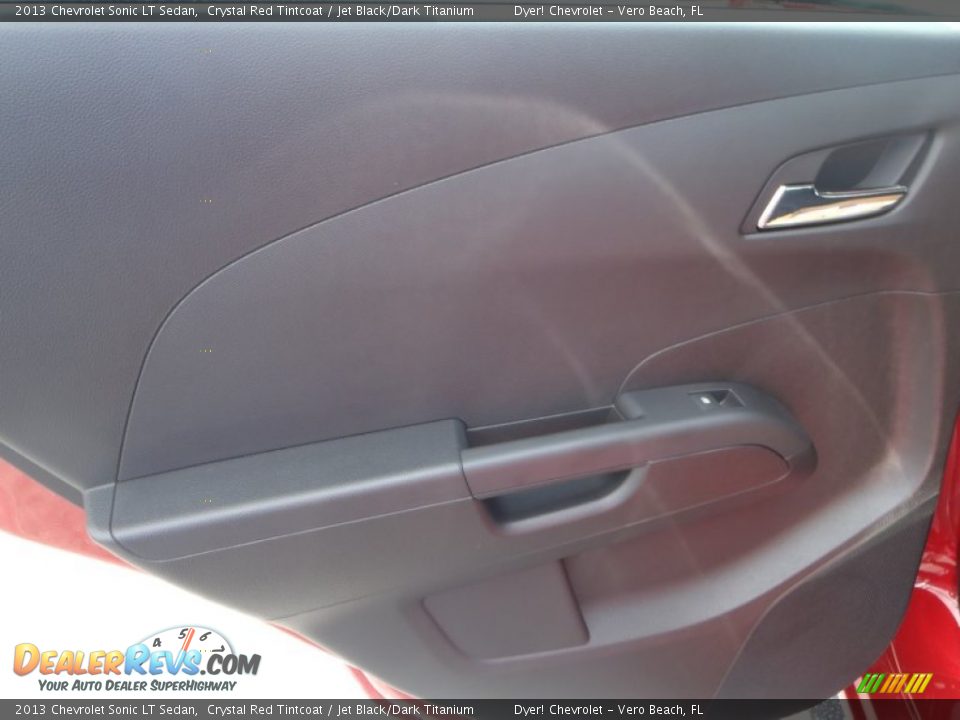 2013 Chevrolet Sonic LT Sedan Crystal Red Tintcoat / Jet Black/Dark Titanium Photo #15