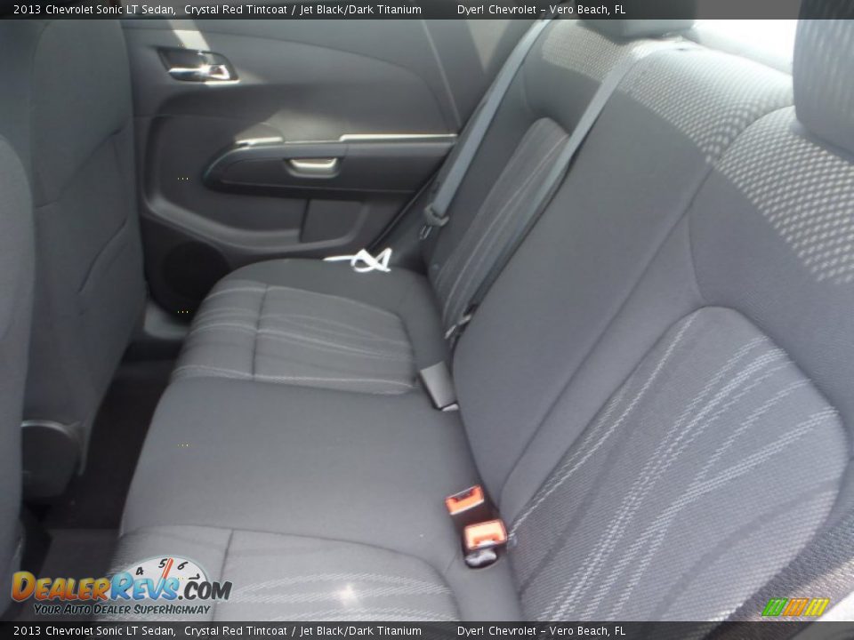 2013 Chevrolet Sonic LT Sedan Crystal Red Tintcoat / Jet Black/Dark Titanium Photo #16