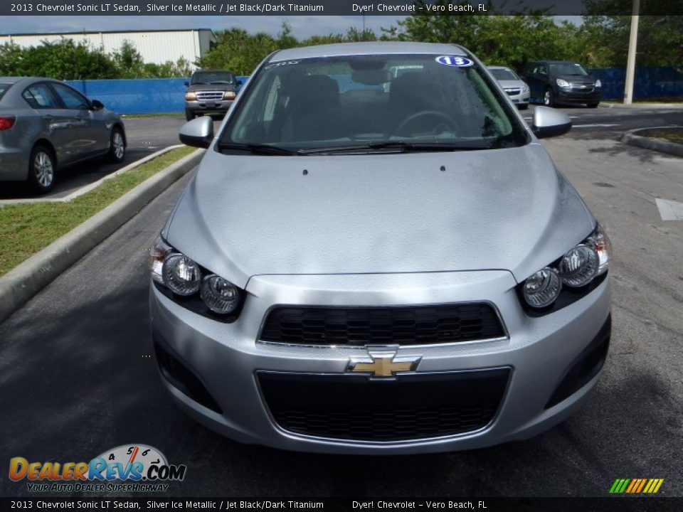 2013 Chevrolet Sonic LT Sedan Silver Ice Metallic / Jet Black/Dark Titanium Photo #2