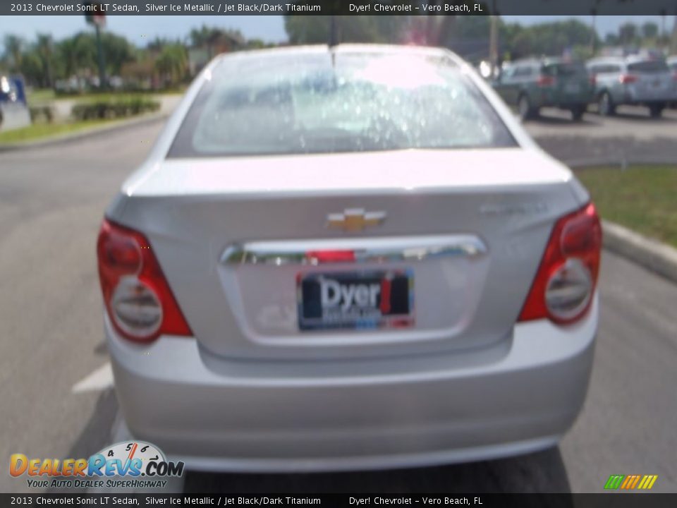 2013 Chevrolet Sonic LT Sedan Silver Ice Metallic / Jet Black/Dark Titanium Photo #5