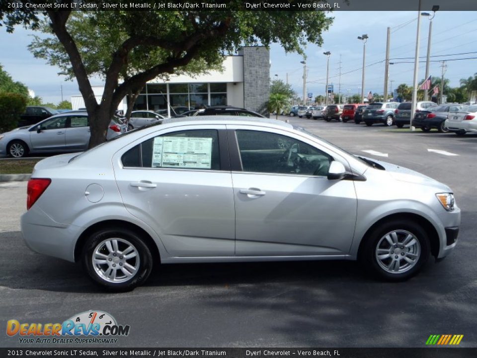2013 Chevrolet Sonic LT Sedan Silver Ice Metallic / Jet Black/Dark Titanium Photo #6