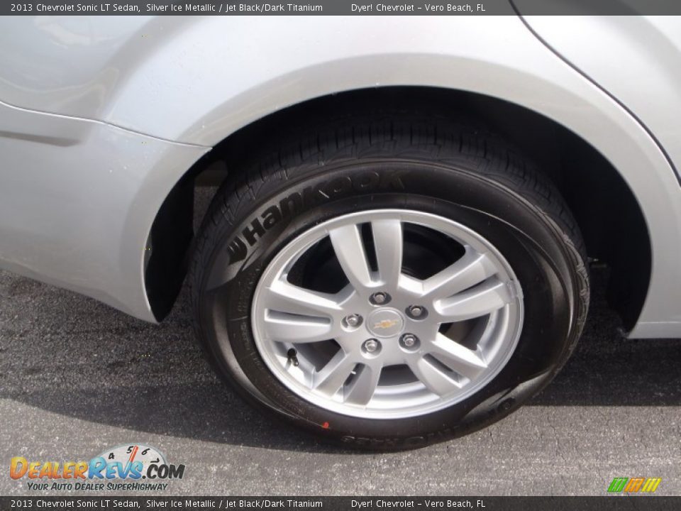 2013 Chevrolet Sonic LT Sedan Silver Ice Metallic / Jet Black/Dark Titanium Photo #7