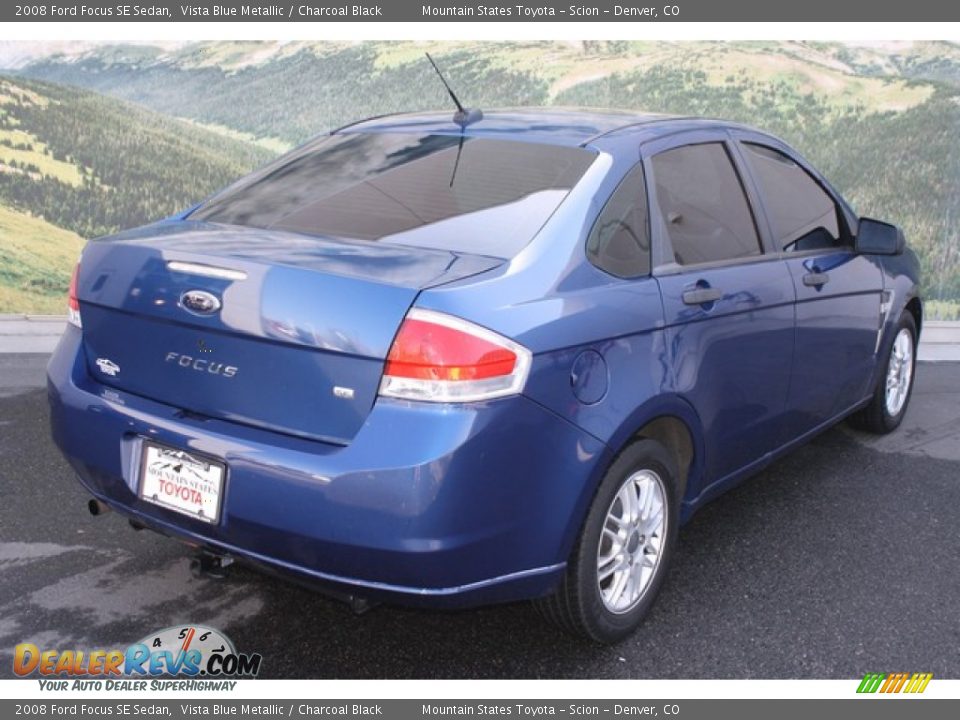2008 Ford Focus SE Sedan Vista Blue Metallic / Charcoal Black Photo #3