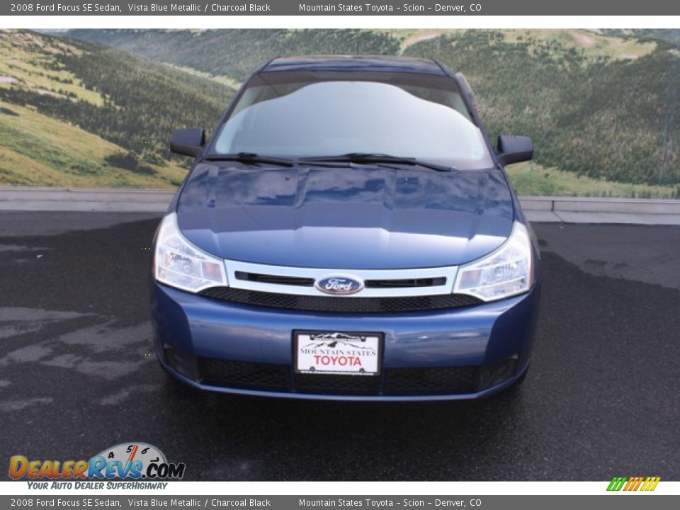 2008 Ford Focus SE Sedan Vista Blue Metallic / Charcoal Black Photo #7