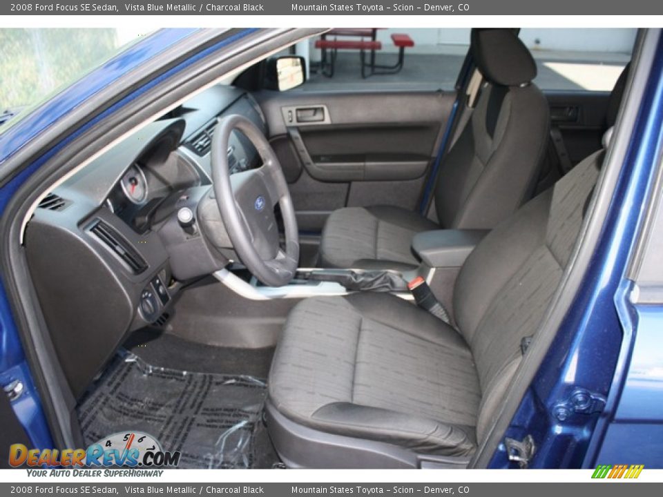 2008 Ford Focus SE Sedan Vista Blue Metallic / Charcoal Black Photo #10