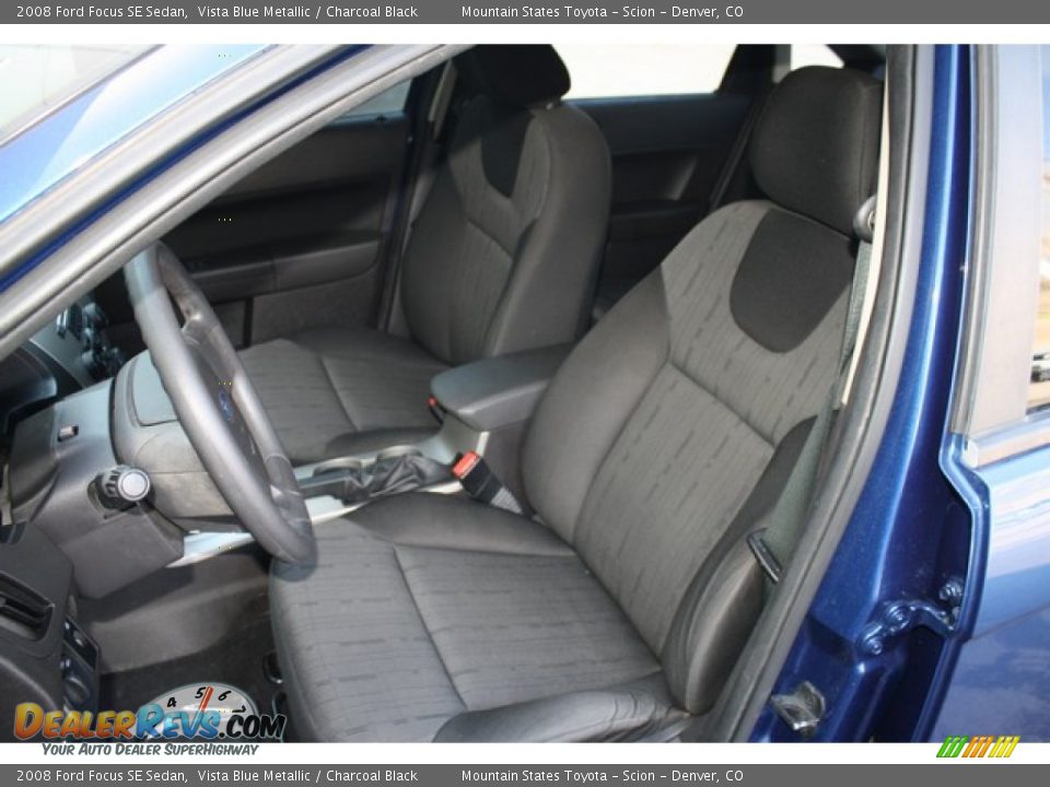 2008 Ford Focus SE Sedan Vista Blue Metallic / Charcoal Black Photo #11