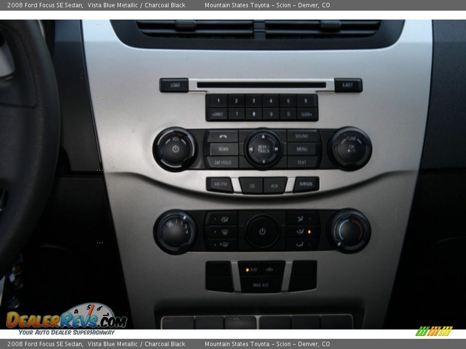 2008 Ford Focus SE Sedan Vista Blue Metallic / Charcoal Black Photo #13