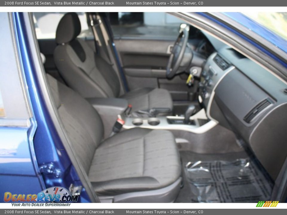2008 Ford Focus SE Sedan Vista Blue Metallic / Charcoal Black Photo #15