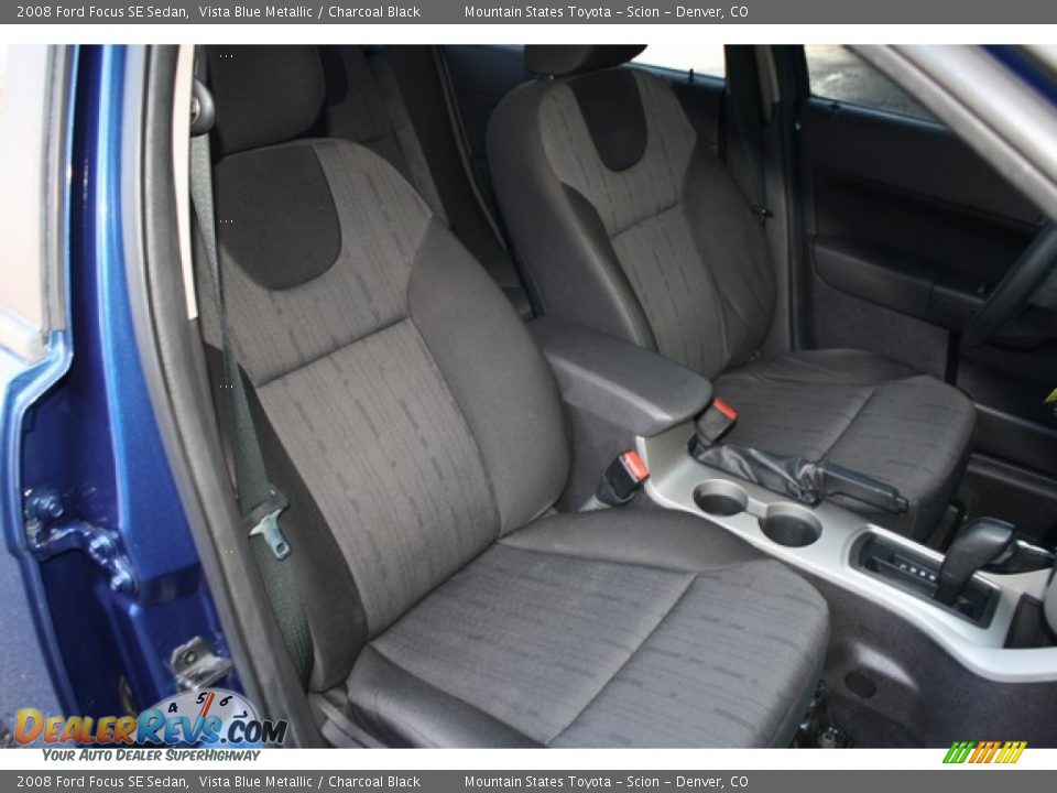 2008 Ford Focus SE Sedan Vista Blue Metallic / Charcoal Black Photo #16