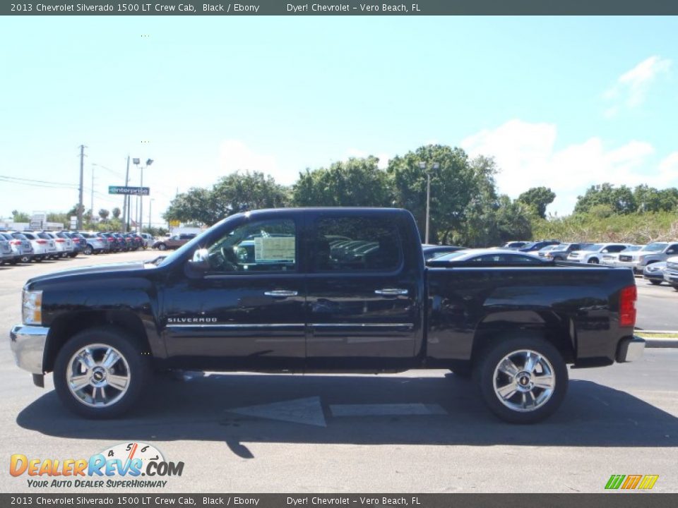 2013 Chevrolet Silverado 1500 LT Crew Cab Black / Ebony Photo #3
