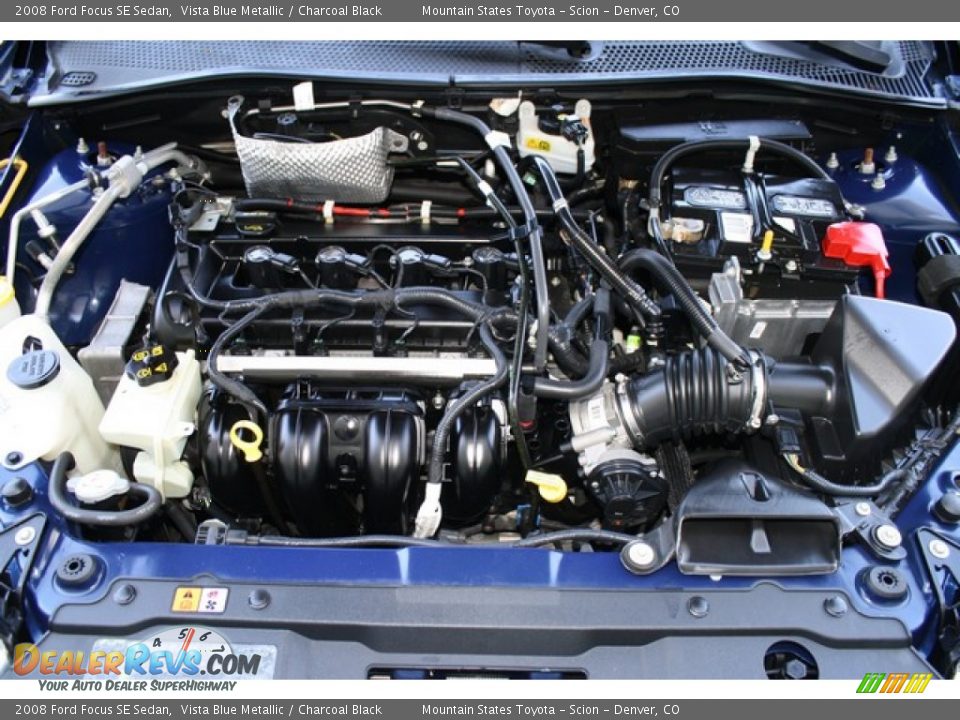 2008 Ford Focus SE Sedan Vista Blue Metallic / Charcoal Black Photo #23