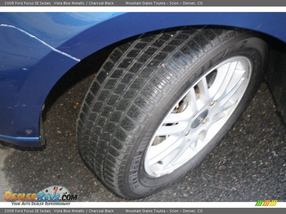 2008 Ford Focus SE Sedan Vista Blue Metallic / Charcoal Black Photo #24