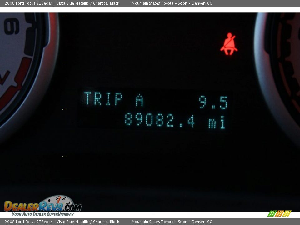 2008 Ford Focus SE Sedan Vista Blue Metallic / Charcoal Black Photo #25