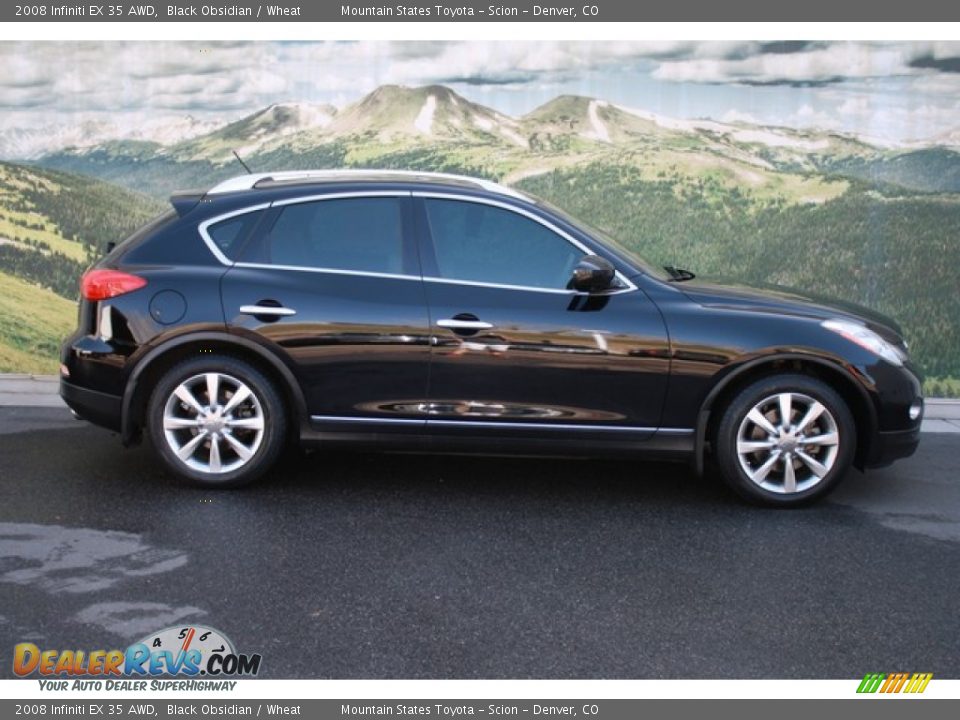 2008 Infiniti EX 35 AWD Black Obsidian / Wheat Photo #2