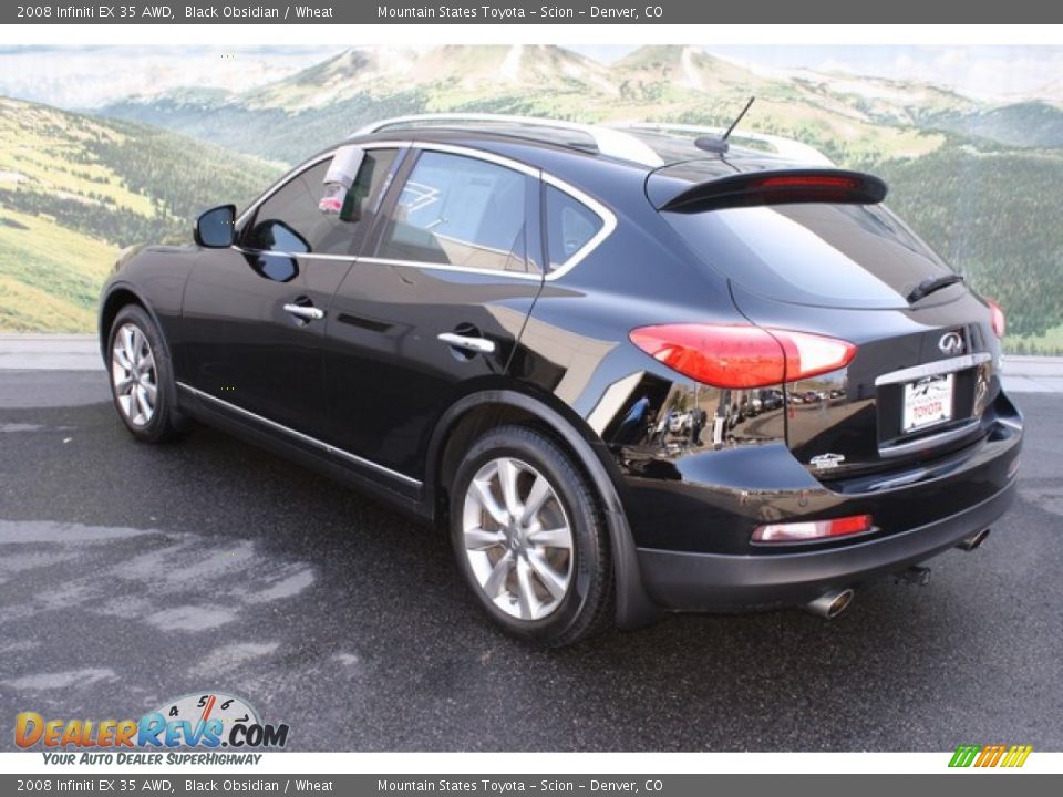 2008 Infiniti EX 35 AWD Black Obsidian / Wheat Photo #4