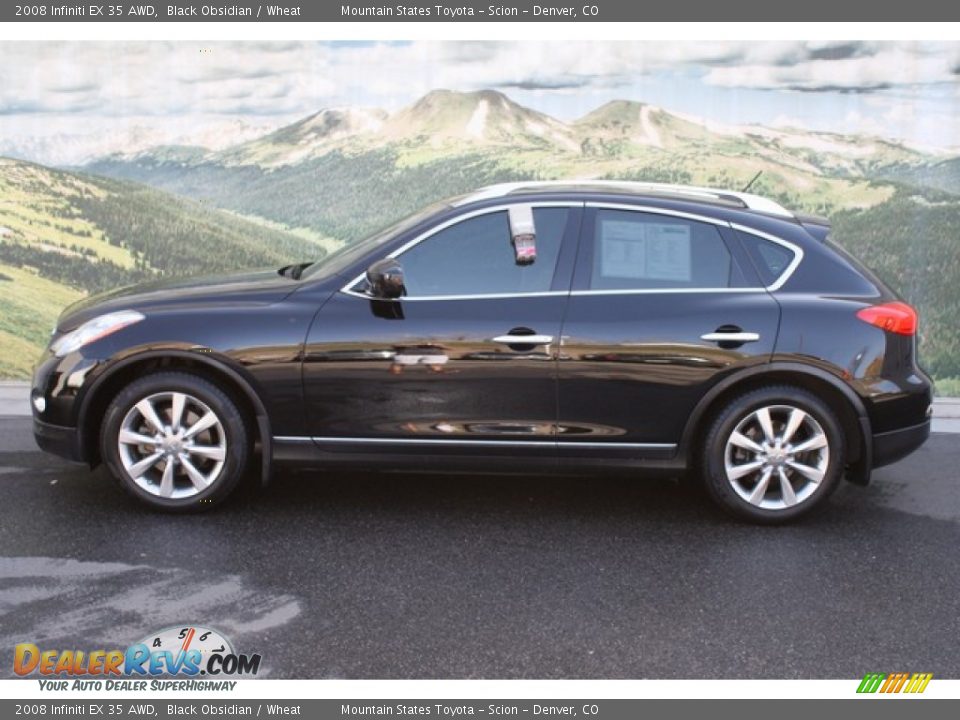 2008 Infiniti EX 35 AWD Black Obsidian / Wheat Photo #6