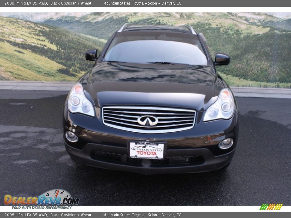 2008 Infiniti EX 35 AWD Black Obsidian / Wheat Photo #7
