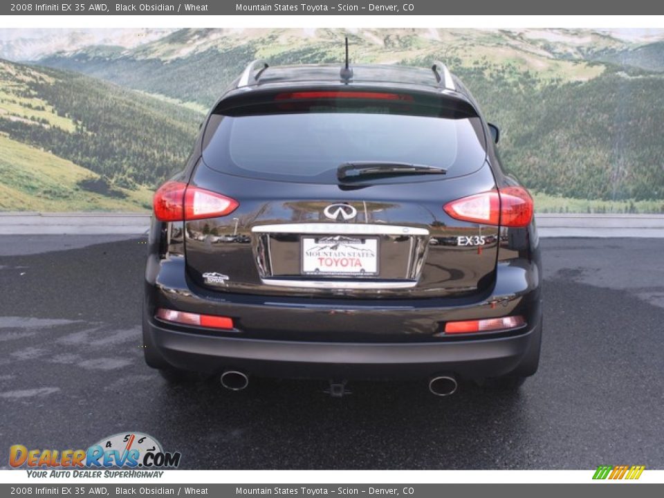 2008 Infiniti EX 35 AWD Black Obsidian / Wheat Photo #8