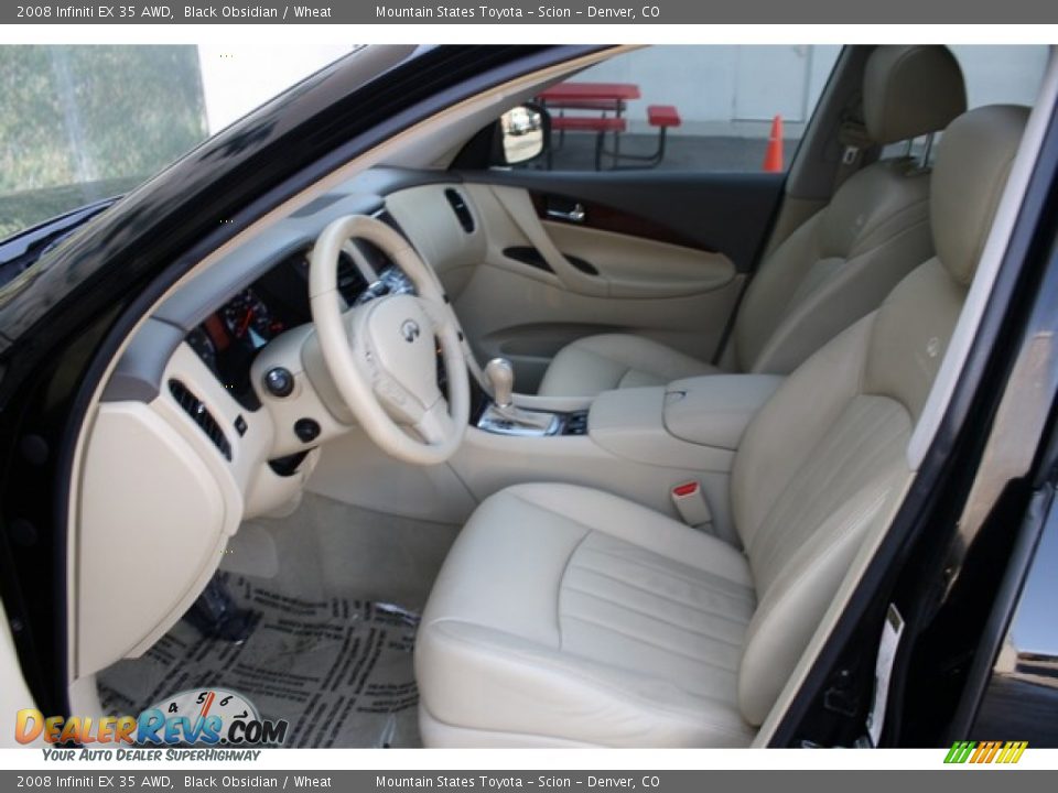 2008 Infiniti EX 35 AWD Black Obsidian / Wheat Photo #10
