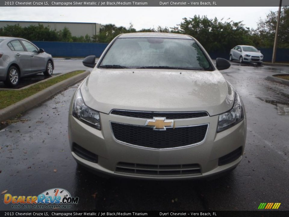2013 Chevrolet Cruze LS Champagne Silver Metallic / Jet Black/Medium Titanium Photo #2
