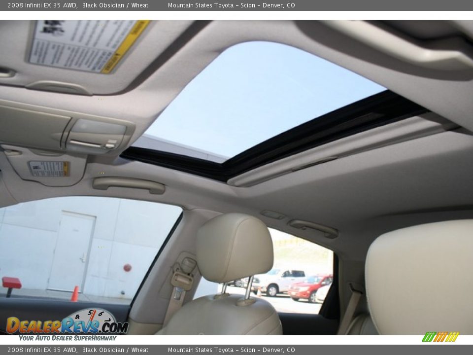 2008 Infiniti EX 35 AWD Black Obsidian / Wheat Photo #13