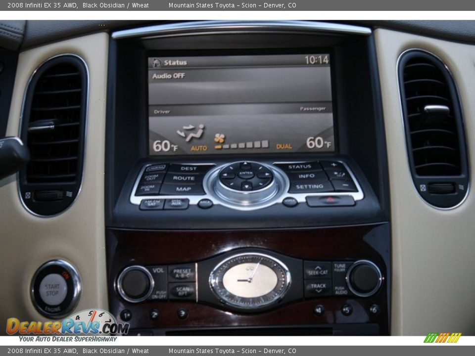 2008 Infiniti EX 35 AWD Black Obsidian / Wheat Photo #14