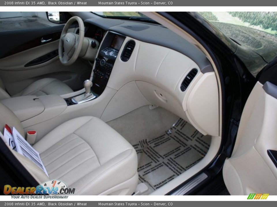 2008 Infiniti EX 35 AWD Black Obsidian / Wheat Photo #15