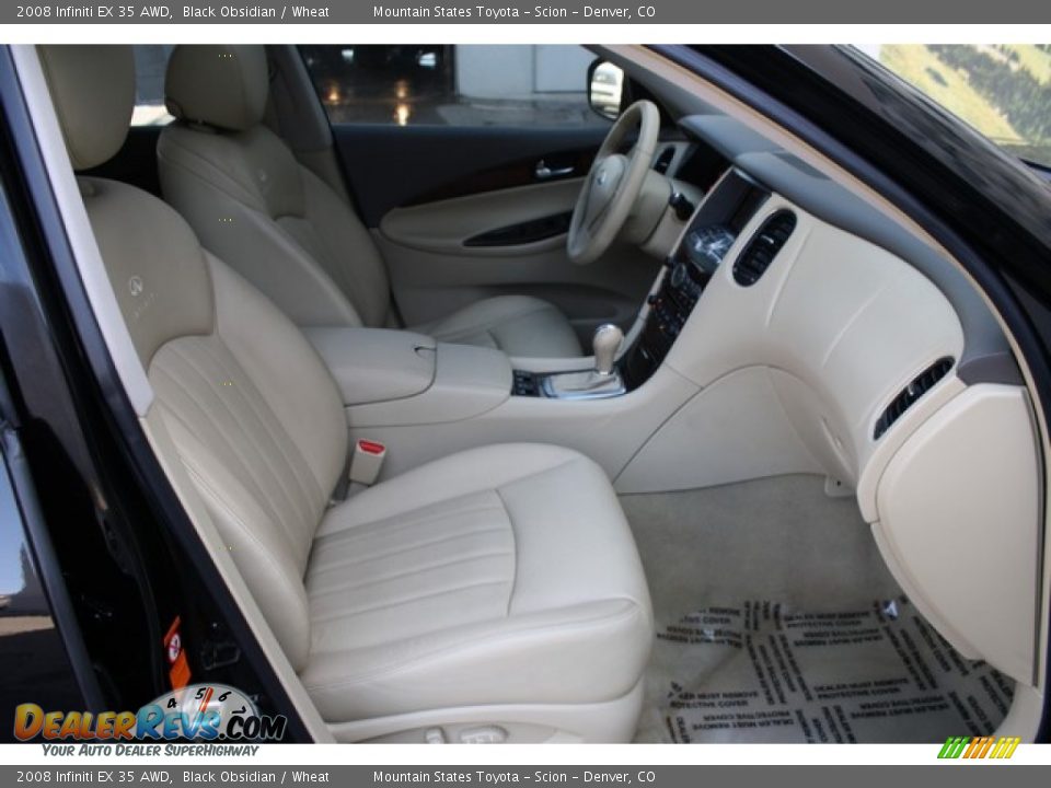2008 Infiniti EX 35 AWD Black Obsidian / Wheat Photo #16